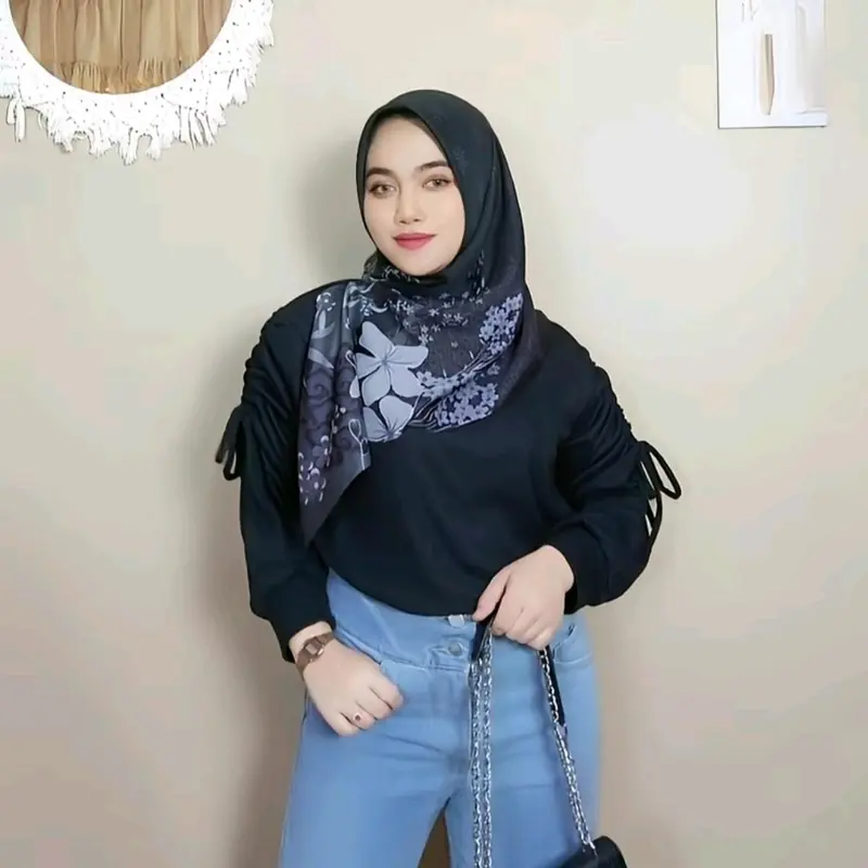 BLOUSE WANITA knit serut silvya lembut knitwear Cantik 2