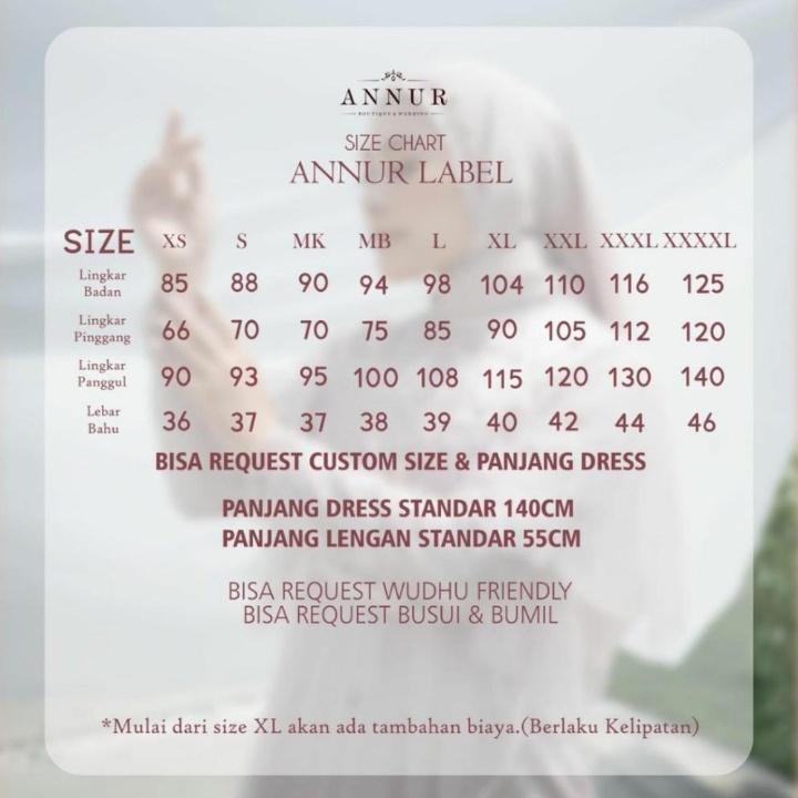Ready Stock - Sahara Exclusive Dress by annurlabel.butik
