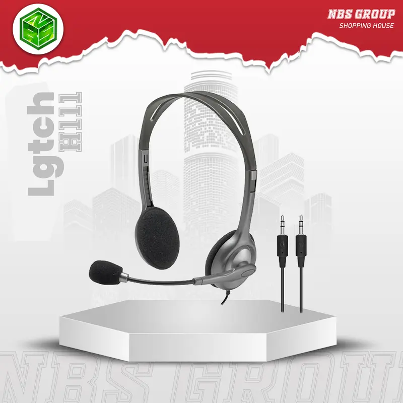 (NBS) Lgtch Headset || Headset Lgtch H110 Bando Gaming, Sekolah, Webinar Suara Jernih Bass Peredam Kebisingan Nirkabel Mikrofon Bawaan Kabel Earphones Headphones Headphone Microphone Komputer hand free 2