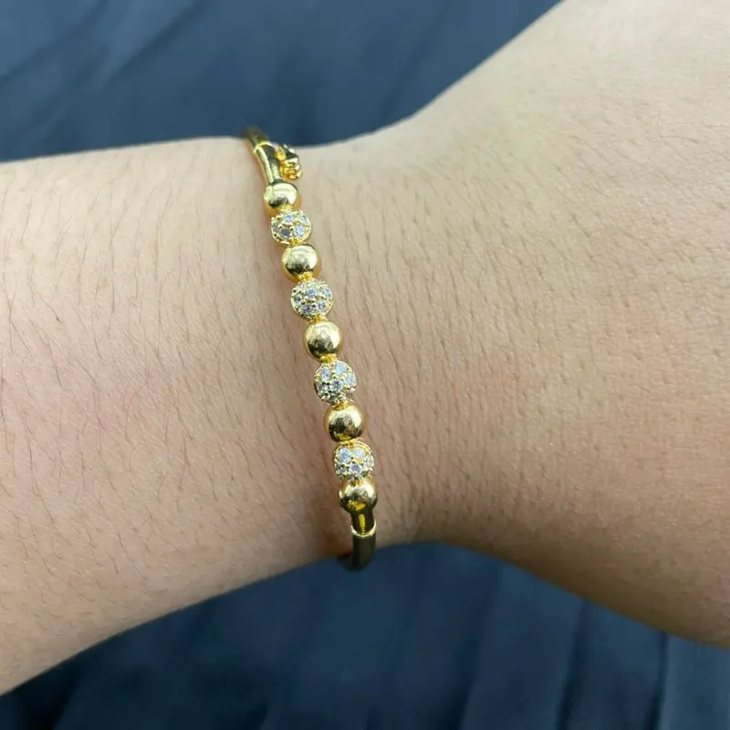 [CO 2 BARANG GRATIS 1] GELANG BENGLE GB 2 MOTIF BOBA DENGAN MATA TANAM BTARI PERHIASAN FASHION