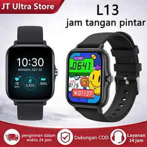 JT Ultra Store L13 | Layar IPS Full-Color 1.83 Inci | Panggilan Bluetooth | Pemantauan Detak Jantung & Oksigen Darah Real-time | Smartwatch Unisex