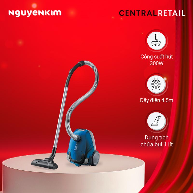 Hàng bỏ mẫu Máy hút bụi dạng hộp Electrolux Z1220 dung tích chứa bụi 1 lít