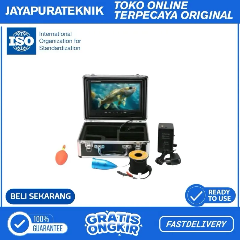 EYOYO 8GB 50m 9" WF09 1000TVL Fish Finder Fishing Camera DVR Recorder