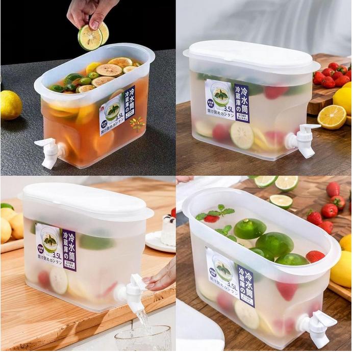 JOIN Dispenser Tempat Air Minum 3.5L/ Dispenser Jus Box Kontainer Masuk Kulkas / Dispenser Infused Water 2