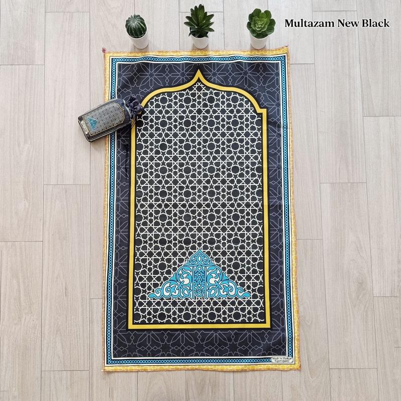 Sajadah Travel Jumbo Motif - Silky Polyester - 105 x 60 cm - Kantong SeruT - Muslim Turki  Pouch Umroh 5