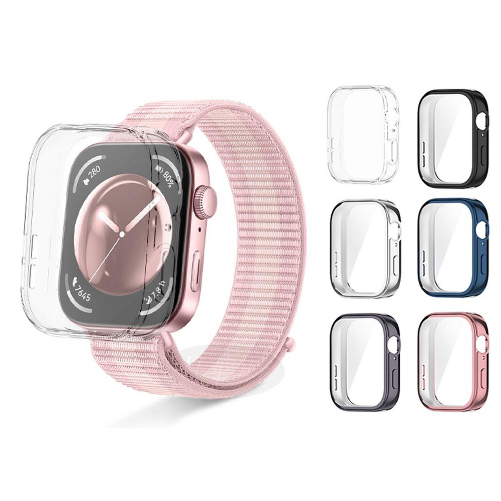 ฝาครอบป้องกัน วัสดุ TPU อ่อน สำหรับ Huawei Watch Fit 4Pro/Fit 4/Fit 3/Fit 2 เปลือกป้องกันแบบเต็มหน้า