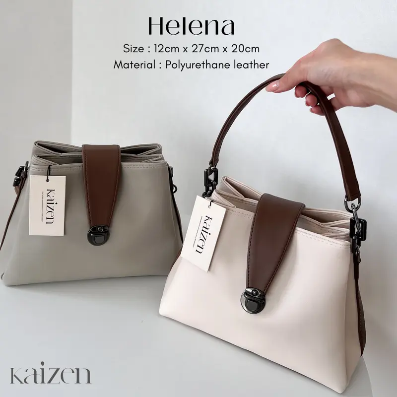 KAIZEN | Helena Handbag | Tas Tangan Wanita Korea | Tas Kulit 0