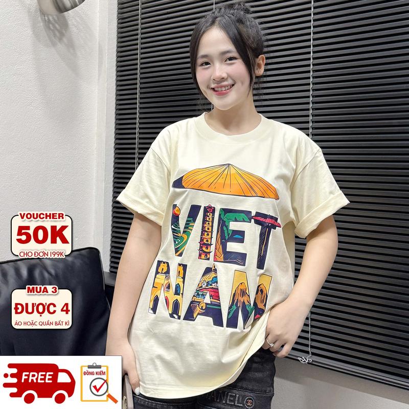 Áo thun nam The Xide áo phông nam nữ in hình NÓN LÁ VIỆT NAM  unisex form rộng chất cotton 2 chiều định lượng 250gr co giãn Cổ Tròn Menswear Women