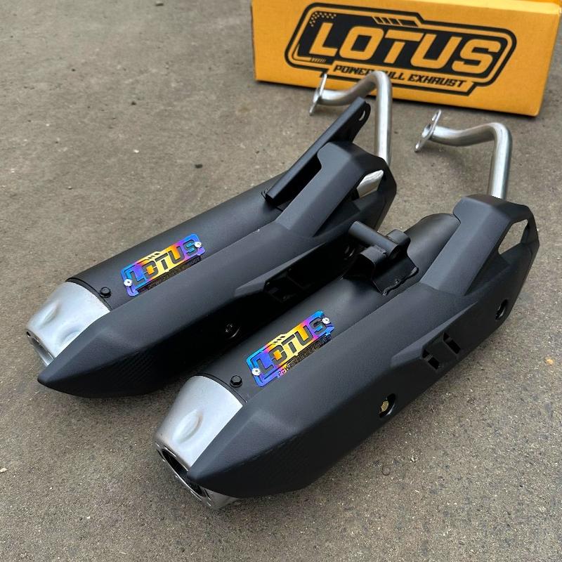 Product Introduction of Knalpot Standar racing LOTUS ORIGINAL PNP. Beat, Vario, nmax, Pcx, Aerox, Fazzio, Lexi sudah full tinggal pasang Bulat Motor Motorcycle 4