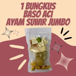 SATU BUNGKUS BASO ACI AYAM SUWIR JUMBO PEDAS