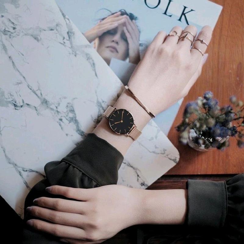 JAM + BOX Jam Tangan Wanita Rantai Magnet D , jam tangan casual Watches Quartz 4