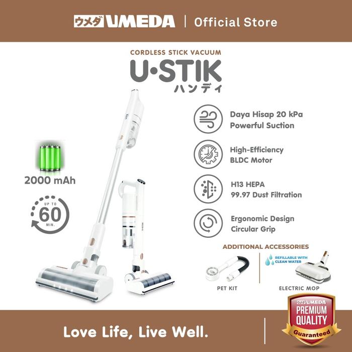 Gambar Umeda U-Stik Cordless Stick Vacuum dari UMEDA Kota Administrasi Jakarta Utara Tokopedia