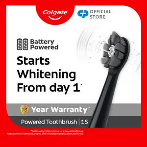 Colgate Optic White Battery Electric Toothbrush Sikat Gigi Elektrik Pencerah Optic White