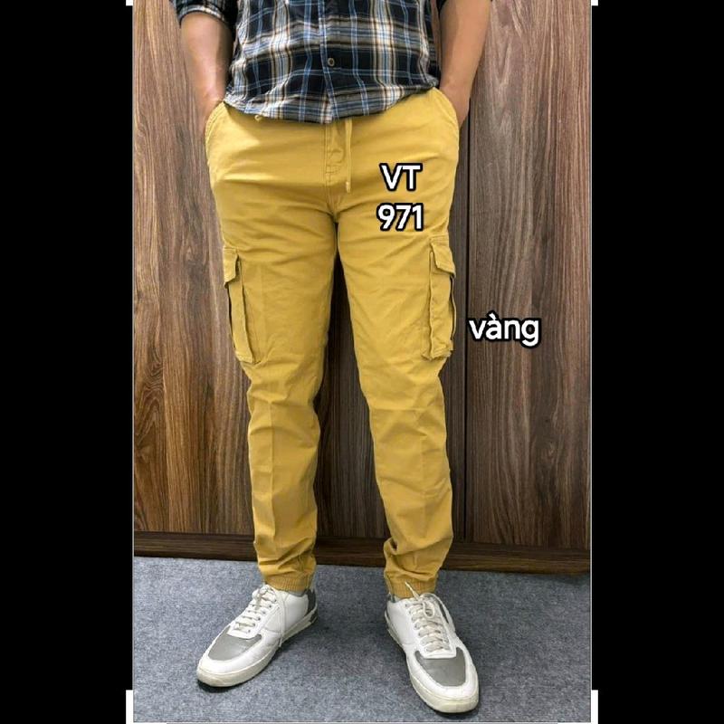 Quần Dài Joger Túi Hộp 6 túi chất vải Kaki co giãn Loại 1 Dày Dặn Jogger Nam có túi Tập Thể Dục Sport