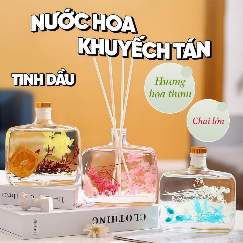  Tinh Dầu Thơm Phòng Hương Hoa Thiên Nhiên 100ml Tự Khuếch Tán Nhiều Mùi Hương Lưu Hương Thoải Mái 