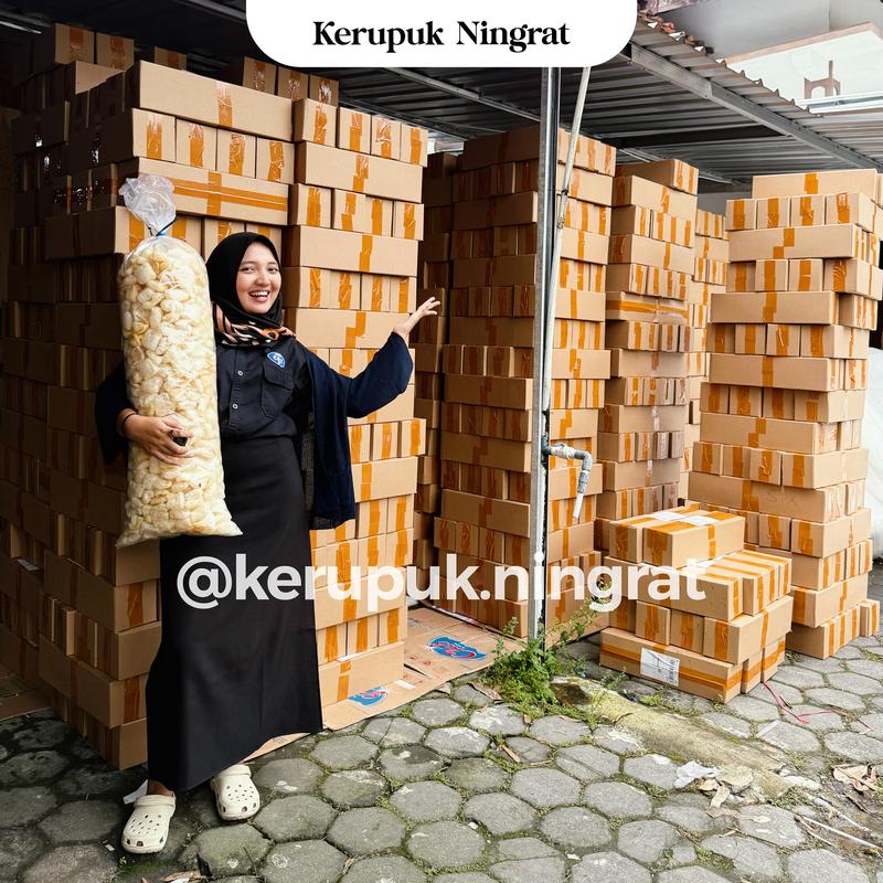 1 BALL Kerupuk Kulit Sapi Asli 200gr Dorokdok Renyah Gurih Tanpa Pengawet Snack Cemilan Asin Halal Viral Murah 1