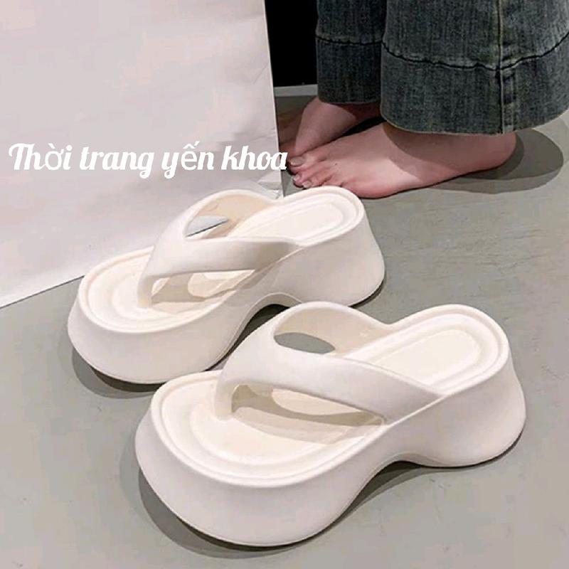 Dép Tông Kẹp  ,Xỏ Ngón Nữ Cao 6 cm Thời Trang Mùa Hè , Du lịch ,Đi Biển