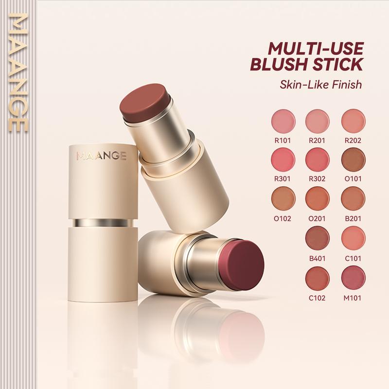   Ship Nhanh  MAANGE Blush Stick 3 in 1 – Má Hồng Kem Đa Năng Cho Má Môi Mắt – 13 Tông Màu Trendy Lên Màu Tự Nhiên Lâu Trôi & Dễ Tán – Hoàn Hảo Cho Trang Điểm Nhanh Mỗi Ngày 