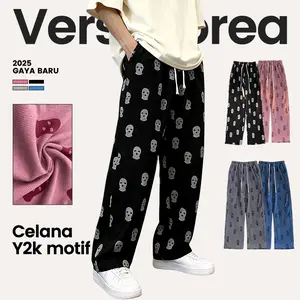 Celana korduroy pria Y2K /corduroy pants  /celana oversize pria wide leg /korean style  celana skena/corduroy Pacar celana longgar /celana snsb