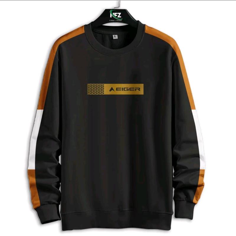 sweater pria wanita jumbo size sampai 7XL Fleece Crewneck Hoodie Nyaman Tebal Distro Sablon Zipper Panjang 2
