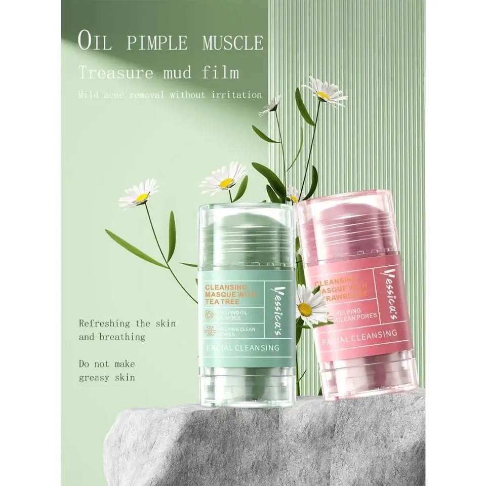 Yessica’s Tea Tree & Strawberry Anti Pores & Acne Stick mask 50gr