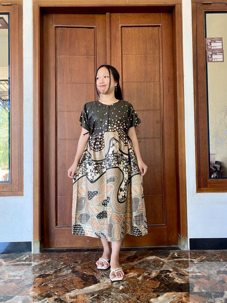 Daster Kimono Cantik Busui Bahan Rayon Motif Batik