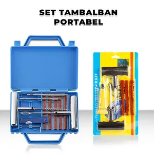Set Tambal Ban Tubeless Portabel Lengkap Dan Praktis Tire Repair Kit Darurat Kendaraan