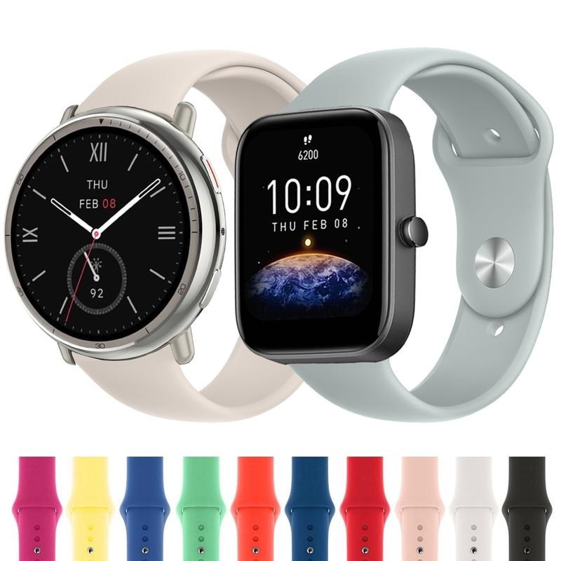 Dây đeo silicon thể thao, 20mm, cho Amazfit 2, Hình vuông / Hoạt động 2 / GTS…