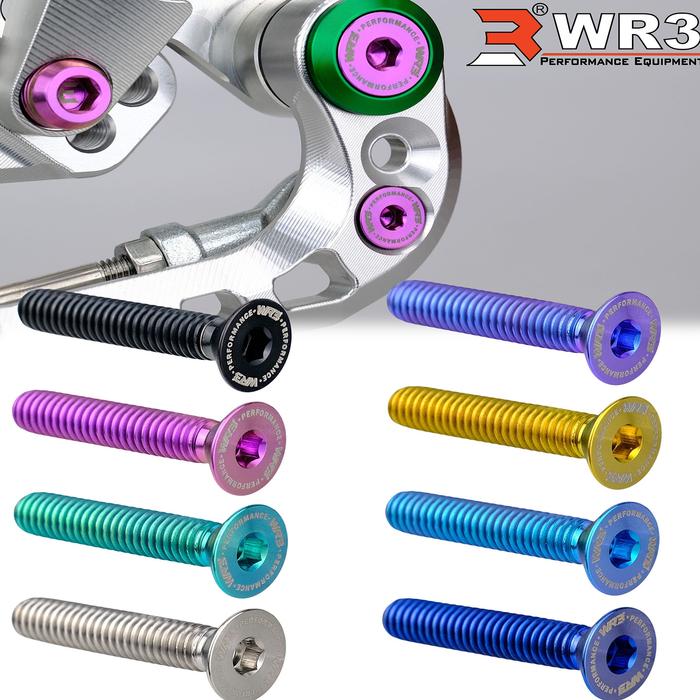 Gambar Paketan Baut Titanium WR3 Footstep RS Series WR3 Depan Ninja 150RR 250 Fi ZX25R ZX636 ZX6R / CBR 250RR / R25 MT25 - Ninja RR, Silver dari WR3 Kota Administrasi Jakarta Barat Tokopedia