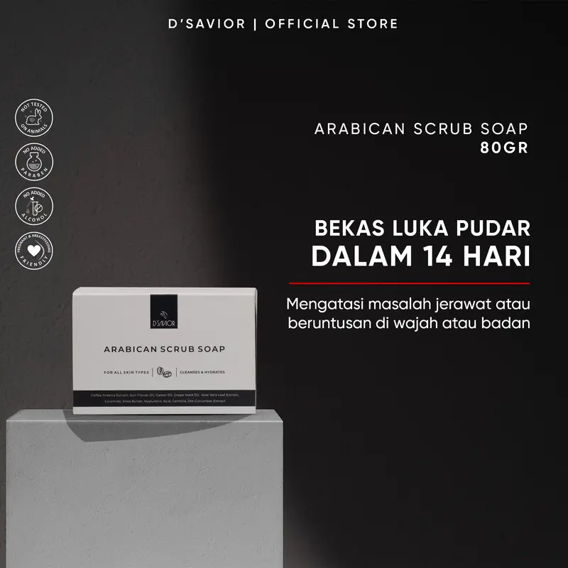 D'SAVIOR Dark Spot Remover (Brightening Body Serum 150ML + Body Oil + Arabican Scrub Soap) 7