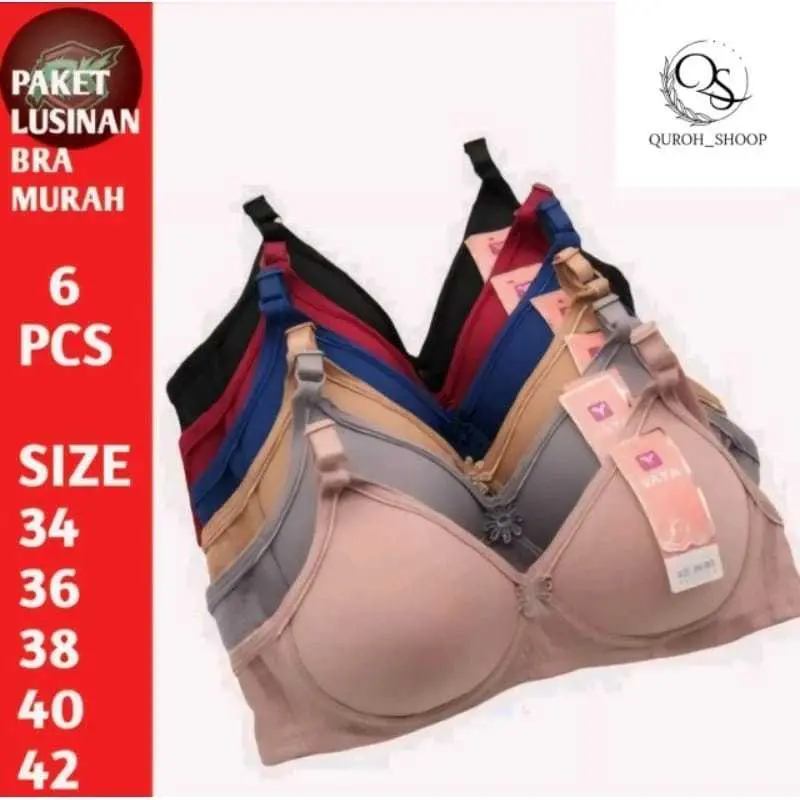 GROSIR !! 6 pcs sport bra || Bra wanita dewasa || BH wanita isi 6 pcs murah || Bra tanpa kawat || Bh wanita || Bra wanita terbaru || BH wanita