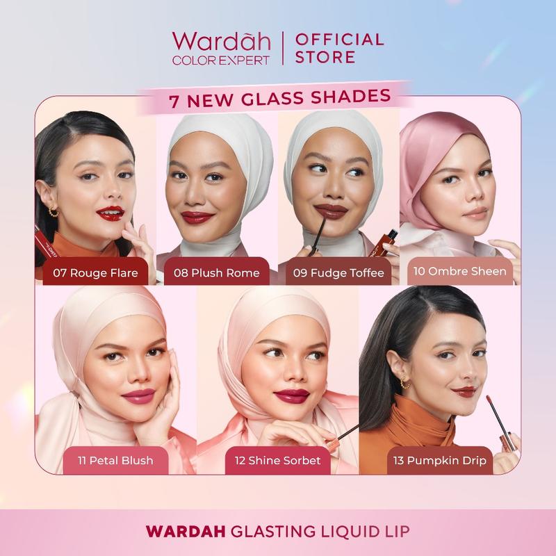 New ! Wardah Glasting Liquid Lip 3,5 gr 4