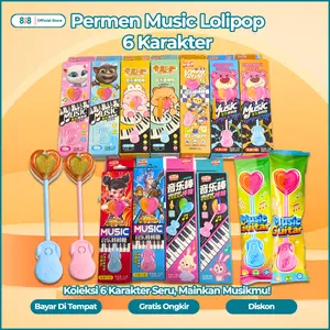 [HALAL] Lollipop Musik Rasa Stroberi Anggur Apel Cocok untuk Interaksi Anak-anak Game Pesta Hadiah Hari Raya Permen Rasa Buah Menarik Dilengkapi Fungsi Musik Tiga Rasa Buah Segar