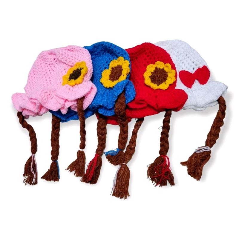 kupluk kepang wig motif pita bunga/kupluk kepang anak perempuan bisa pake nama Bayi 6