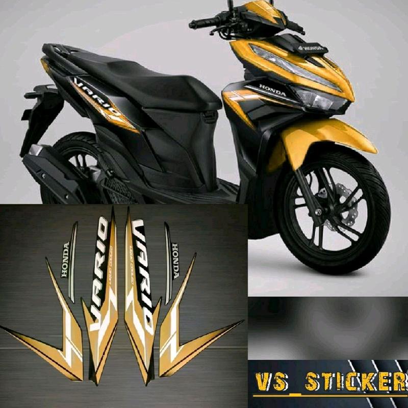 STRIPING LIST STANDART MOTOR HONDA VARIO 125 NEW 2024 MERAH HITAM BIRU STABILO Motorcycle Aksesoris 2