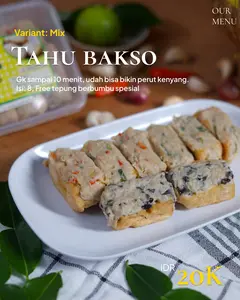 Tahu bakso gendis campur (Original,pedas,jamur) Frozen Food