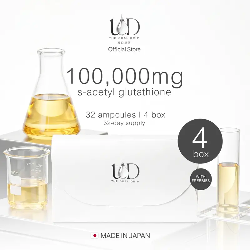 1 BOX] The Oral Drip Japanese S-Acetyl Glutathione with Essential Vitamins,  Antioxidant support, Mental Clarity, Skin Brightening, and Overall Wellness  - TikTok Shop Philippines