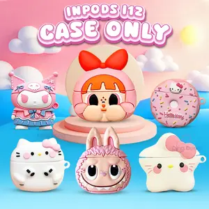 [DingDong] COD HANYA CASE I12 TANPA HEADSET Case Karakter i12 Case Premium Kartun 3D Lucu Inpods i12