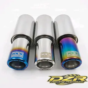 Knalpot HKS D8 Stainless Suara Bass Adem Empuk Untuk Mobil Bensin & Solar