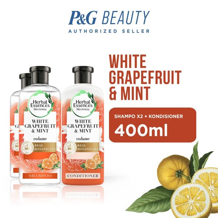 Gambar Herbal Essences White Grapefruit dan Mosa Mint Shampoo 400ml x2 dan Conditioner 400ml dari P&G Store Kota Administrasi Jakarta Timur Tokopedia