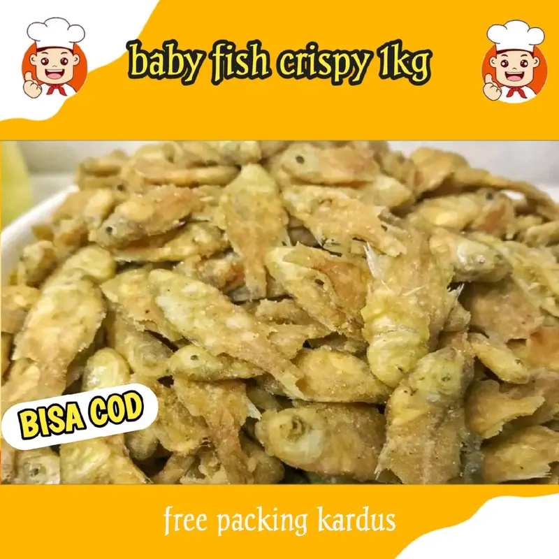baby fish crispy 1 kg teemurah promo 1