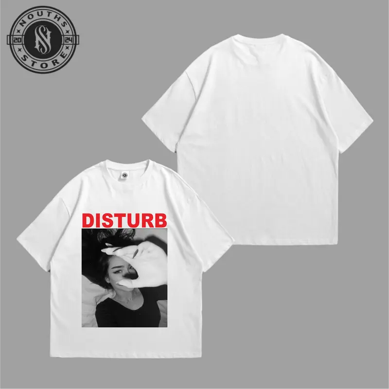 Tshirt Nouths Store  Girls Distrub Vintage   Kaos y2k  Music Hitam Putih Katun Combed 24s Atasan Baju 3