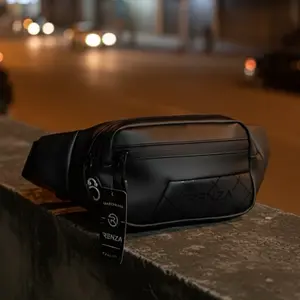 Renza Kiweede Tas Slempang Pria Anti Air Tas Keseharian Formal Non Formal Tas Bahu / Tas Pinggang Multifungsi Waitsbag Cowo Watterproof Produk Lokal Bahan Bimo Balon Tas Viral masakini