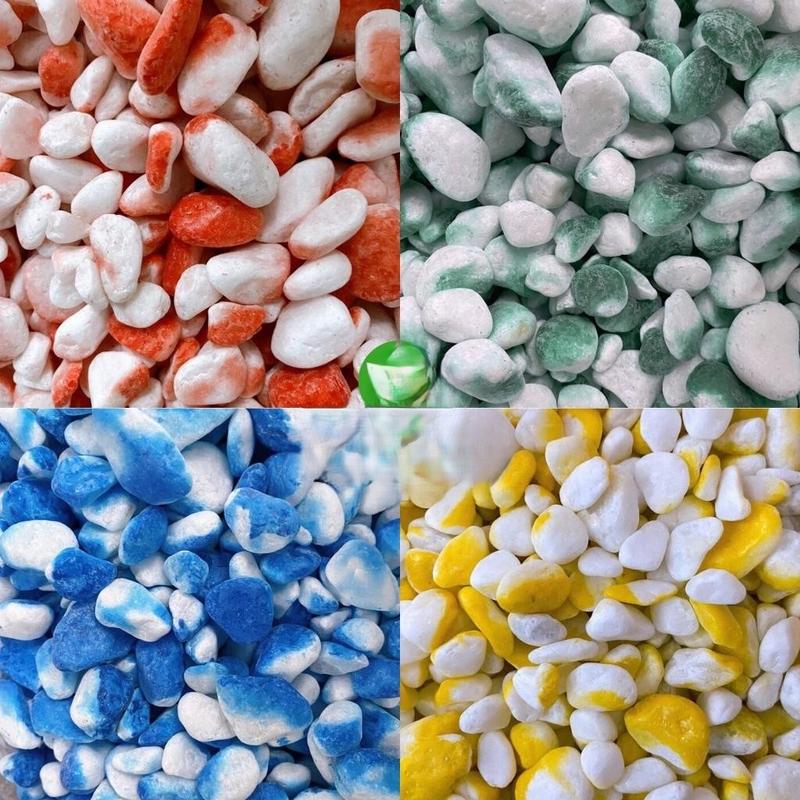 1kg sỏi màu trang trí tiểu cảnh bể thủy sinh chậu cây