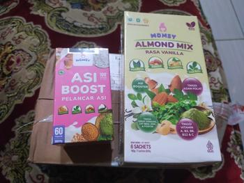 Product Review of MOMSY BUY 1 GET 1, ASI Booster 60 Kapsul X ALMOND MIX VANILLA 6 Sachet from N**🇩 1