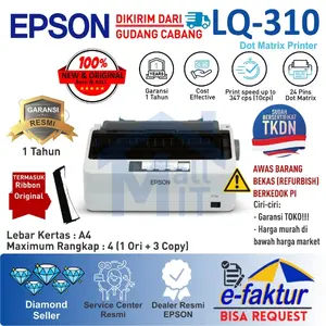 PRINTER EPSON DOMATRIX LQ310 LQ-310 LQ 310 GARANSI RESMI
