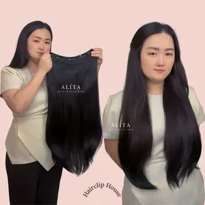 ALITA HAIRCLIP KOREA U CLIP LURUS NATURAL 70cm