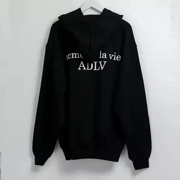 Jaket Hoodie Fuzzy Kelinci Hitam 100% Asli untuk Wanita dan Pria - Full Tag & Label - Fleece jumper  cewek keren 2024 casual Pas 1