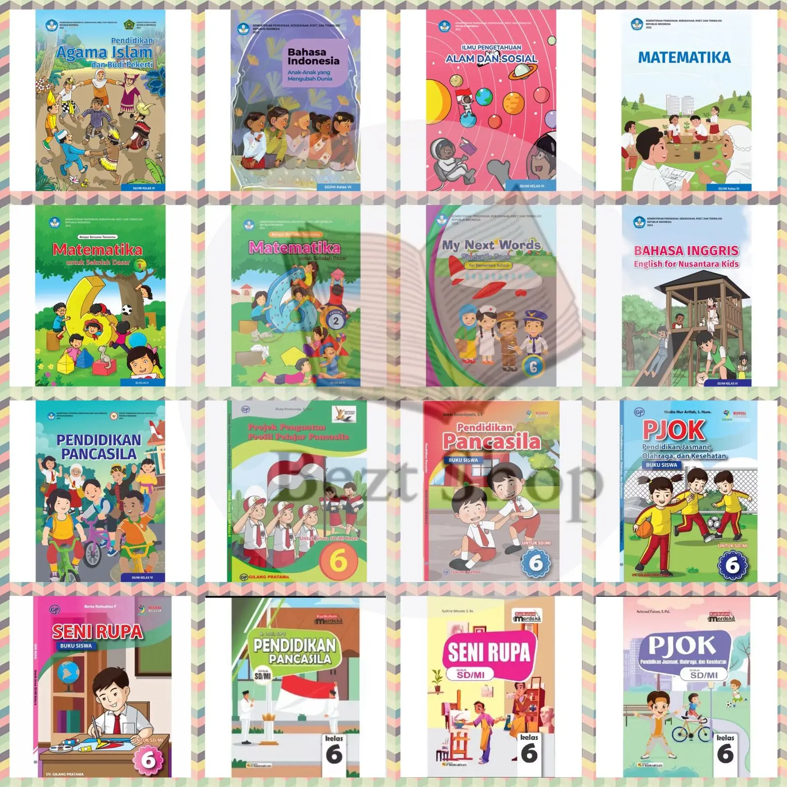 Buku Paket Pelajaran kelas 6 SD/MI Kurikulum Merdeka - Diknas