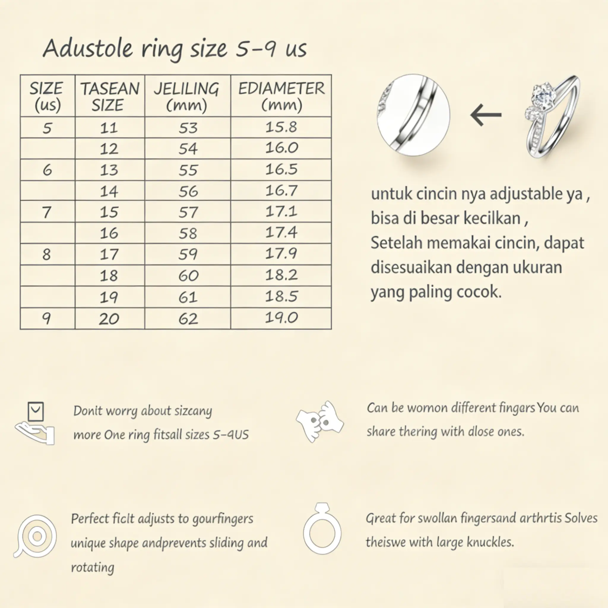 Cincin Pasangan Sepasang Pernikahan Abadi Loop Cubic Zirconia Premium Hadiah Lamaran | Anniversary tunangan stainless ring wanita couple Ukuran yang dapat disesuaikan Cincin Pasangan Sepasang Pernikahan Abadi Loop Cubic Zirconia Premium Hadiah Lamaran | Anniversary tunangan stainless ring wanita couple Ukuran yang dapat disesuaikan